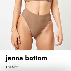 Frankies Bikinis JENNA Bottoms Large NWT